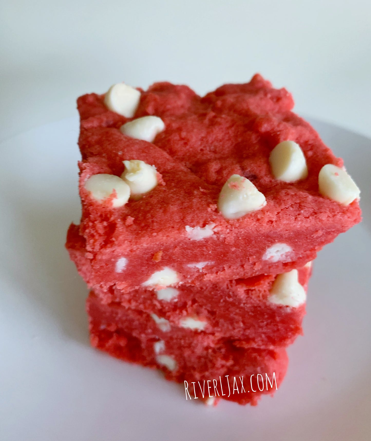 Strawberry Blondies By The Pan