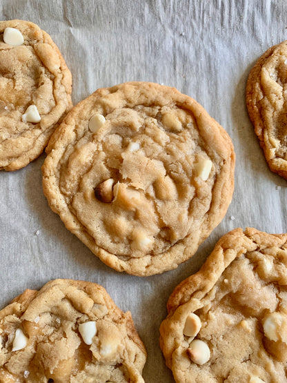 Sea Salt White Chocolate Macadamia Nut Cookies