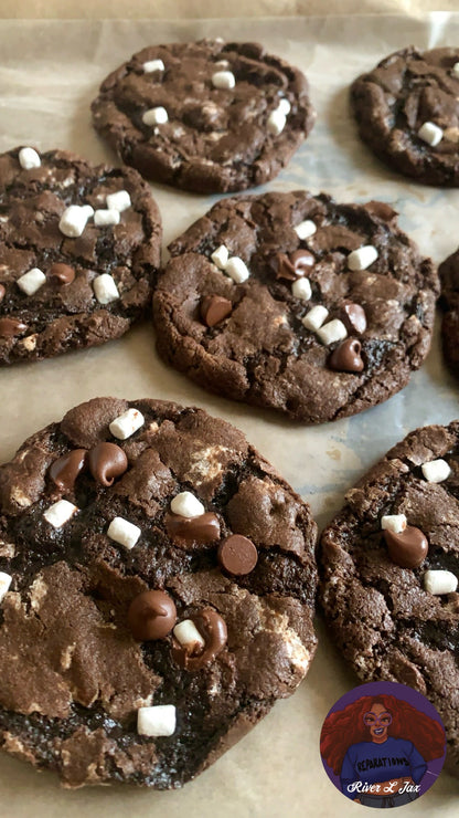 Double Chocolate Hot Cocoa Cookies