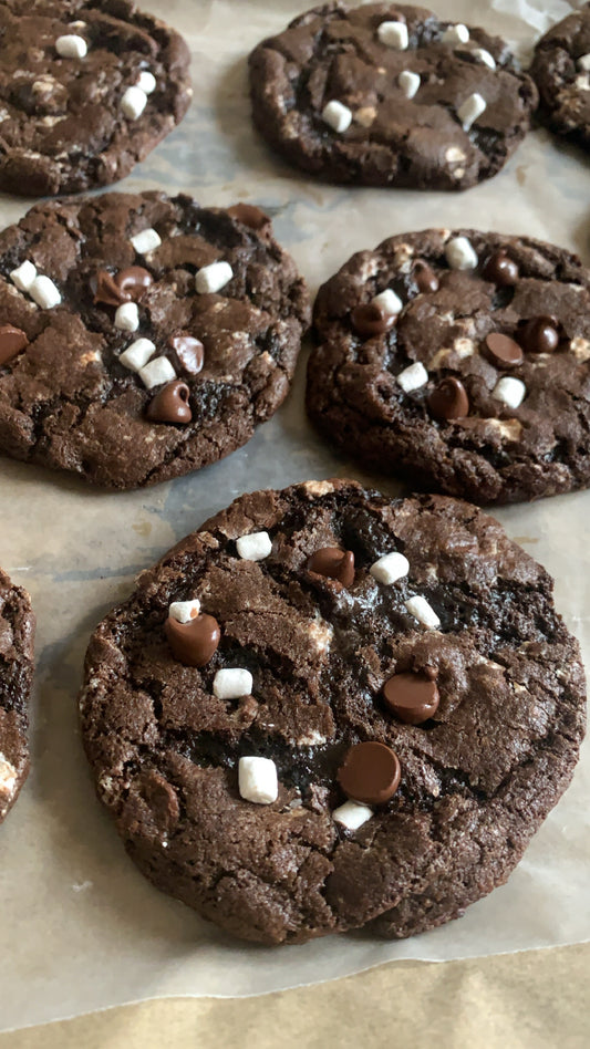 Double Chocolate Hot Cocoa Cookies